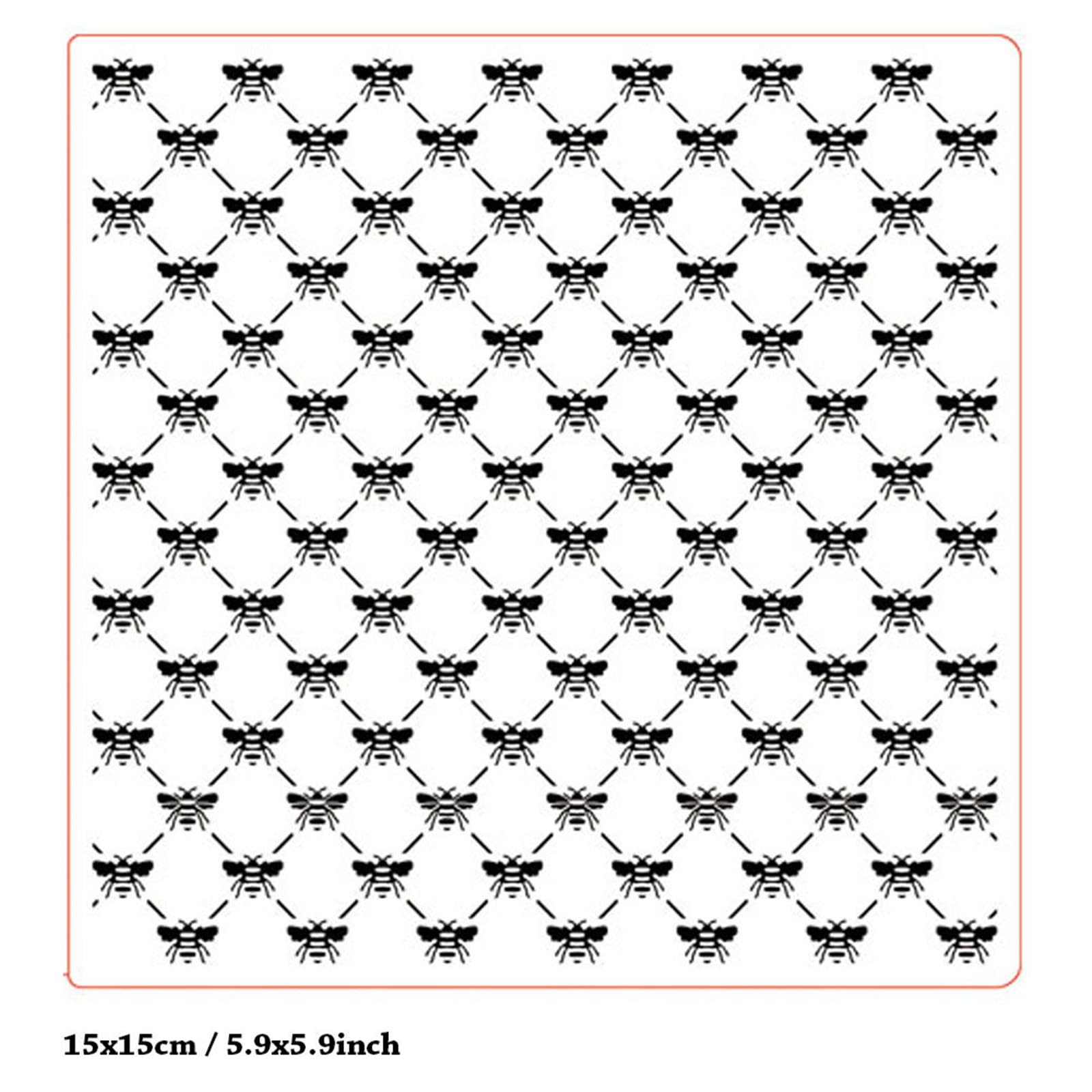 Arbuya Bee Plastic Embossing Folder (5.9
