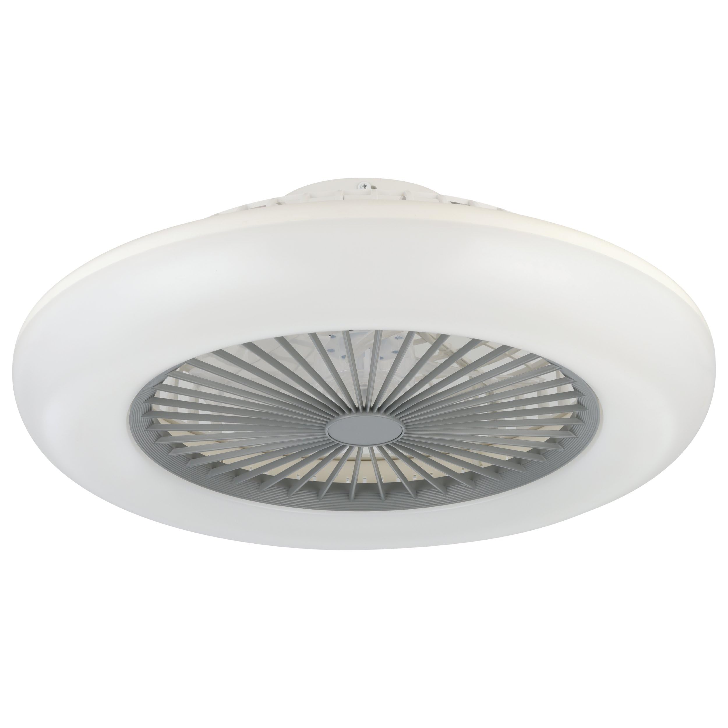 Eglo White, Grey Sayulita-L Integrated Led White 3 Speed Ceiling Fan