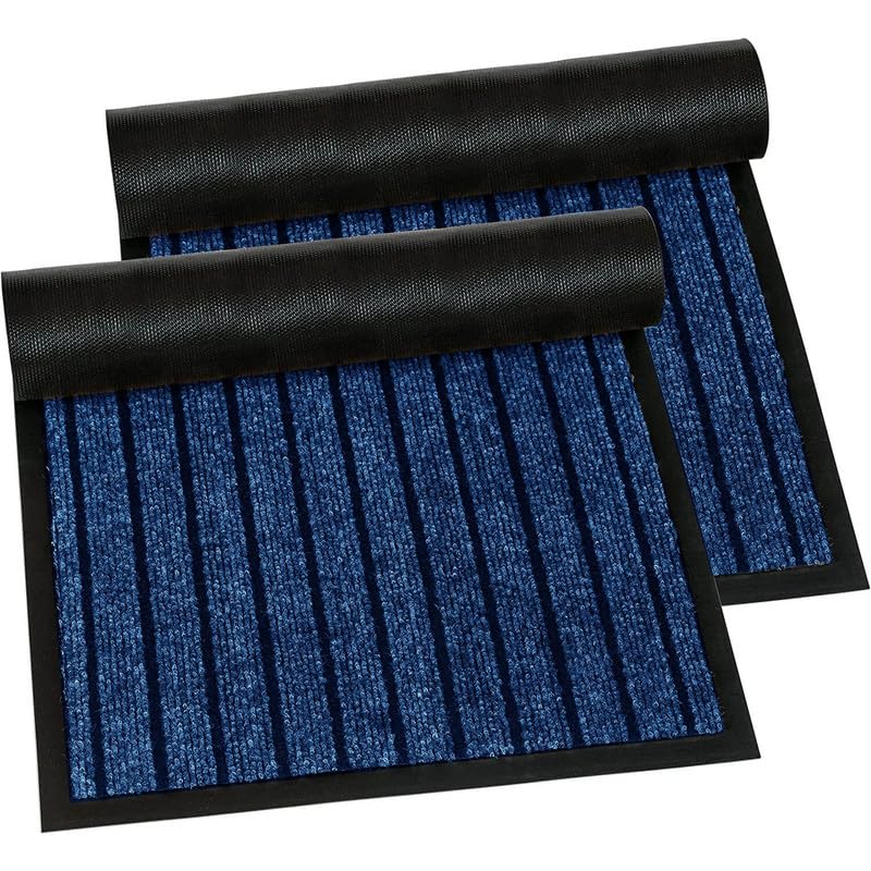 Cozy Haven Rubber Doormat โ Outdoor & Indoor Heavy Duty Washable Non-Slip Doormat for Kitchen Garden, Inside & Outside Floor Mats, Waterproof and Dirt Trapper Entrance Doormats (45x75 cm, Blue 2) โ image 1