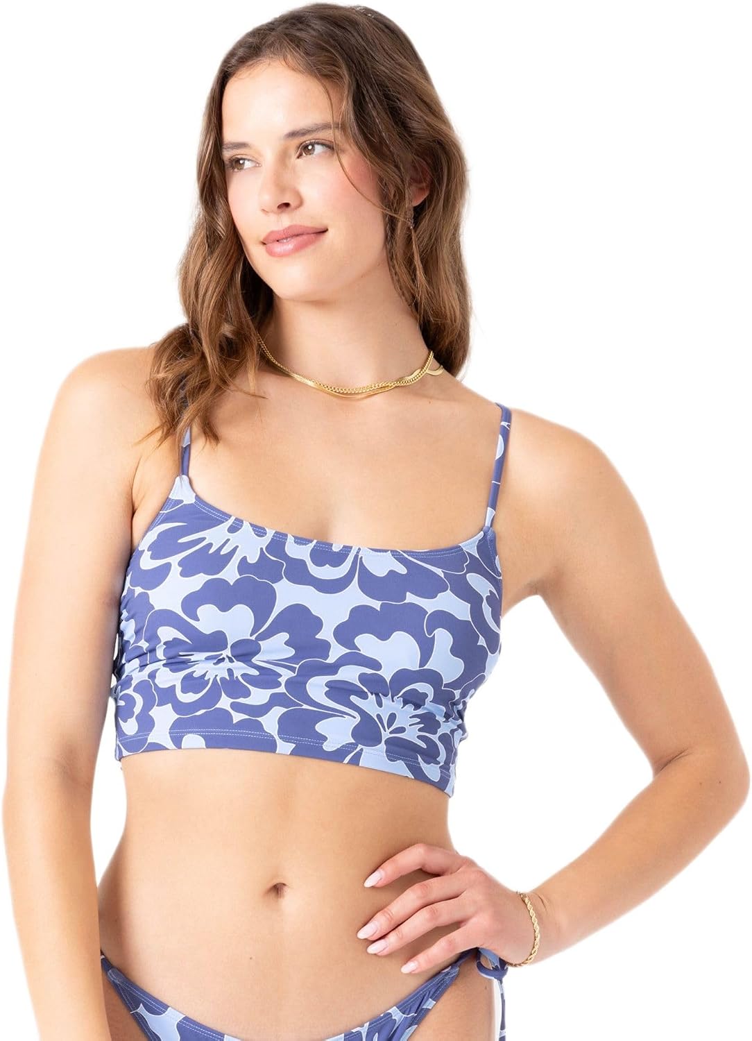 Roxy Women's Bralette Bikini Top – Adjustable Swim Top, Quick-Dry, Removable Pads, UPF 50+, Resort Wear