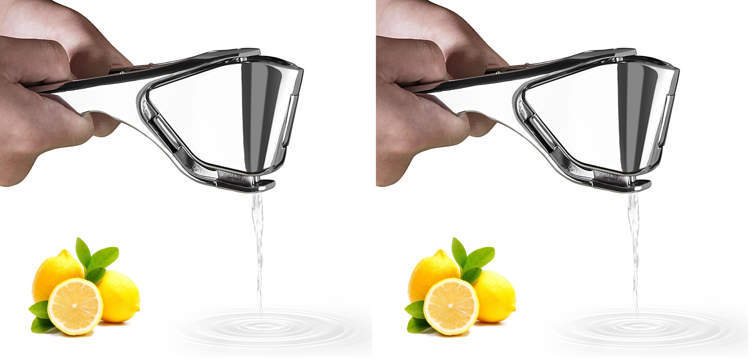 Bagrox Lemon Squeezer, Stainless Steel Lemon Juicer, Manual Juicer for Lemon Citrus Lime Orange, Handheld citrus Squeezer (Pack of 2)