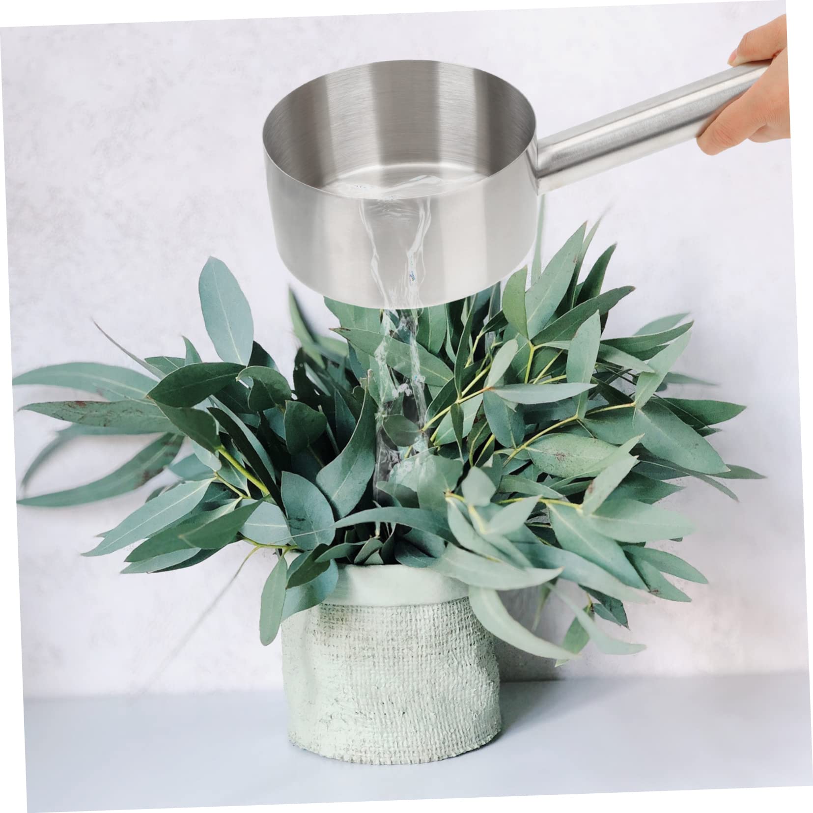 Alipis Cucharón Agua Hogar Cuchara Acero Inoxidable Utensilio Cocina Ergonómico