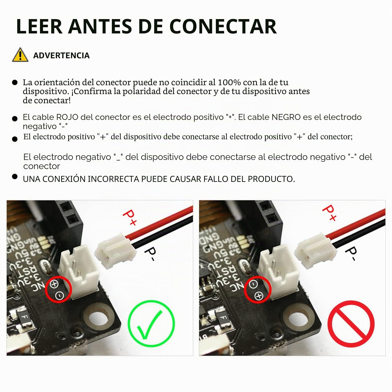 10X EEMB 3.7V 2000mAh 103454 Lipo Batería Recargable de polímero Ion Batería con Conector JST-Asegúrese de Que la polaridad del Dispositivo coincida con la batería Antes de la Compra!