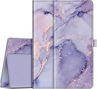 Fintie Case for Onn. 10.1" Tablet Gen 3 (2022 Model) - Premium Vegan Leather Folio Protective Stand Cover with Pencil Holder for Onn 10.1 inch Android Tablet 100071485 (Lilac Marble)