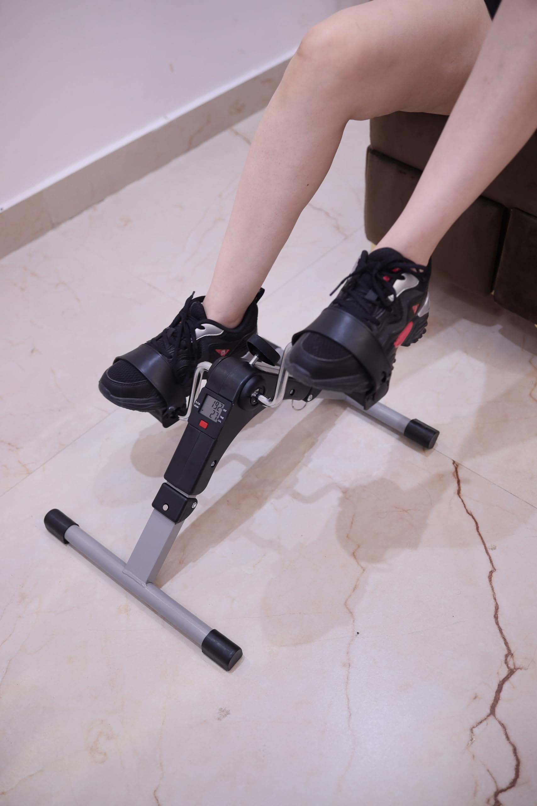 Gamma Fitness GSM-100 Mini Cycle Pedal Exerciser with Fixing Strap, Adjustable Resistance and Digital Display - Suitable for Light Exercise of Legs, Arms, and Physiotherapy at Home (B0D7SZNW69) Amazon Price History, Amazon Price Tracker