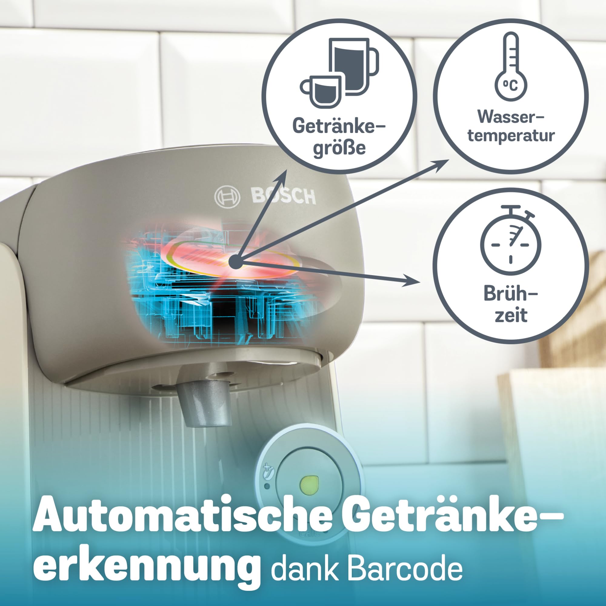 Bosch Tassimo Finesse TAS167P Kapselmaschine 1400 W 70 Getränke
