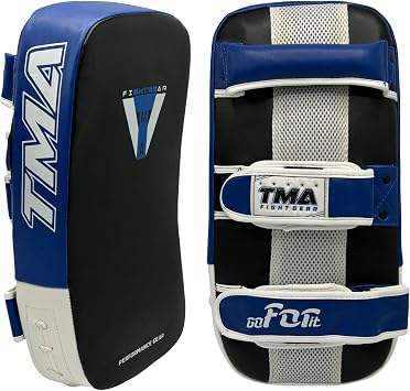 TMA Muay Thai Pad for Training, Curved Kickboxing Kicking Strike Shield, Coaching Kick Boxing, MMA, Martial Arts, Karate, Taekwondo, Punching, Foot and Elbow Target 1 Pcs Sold AS Single