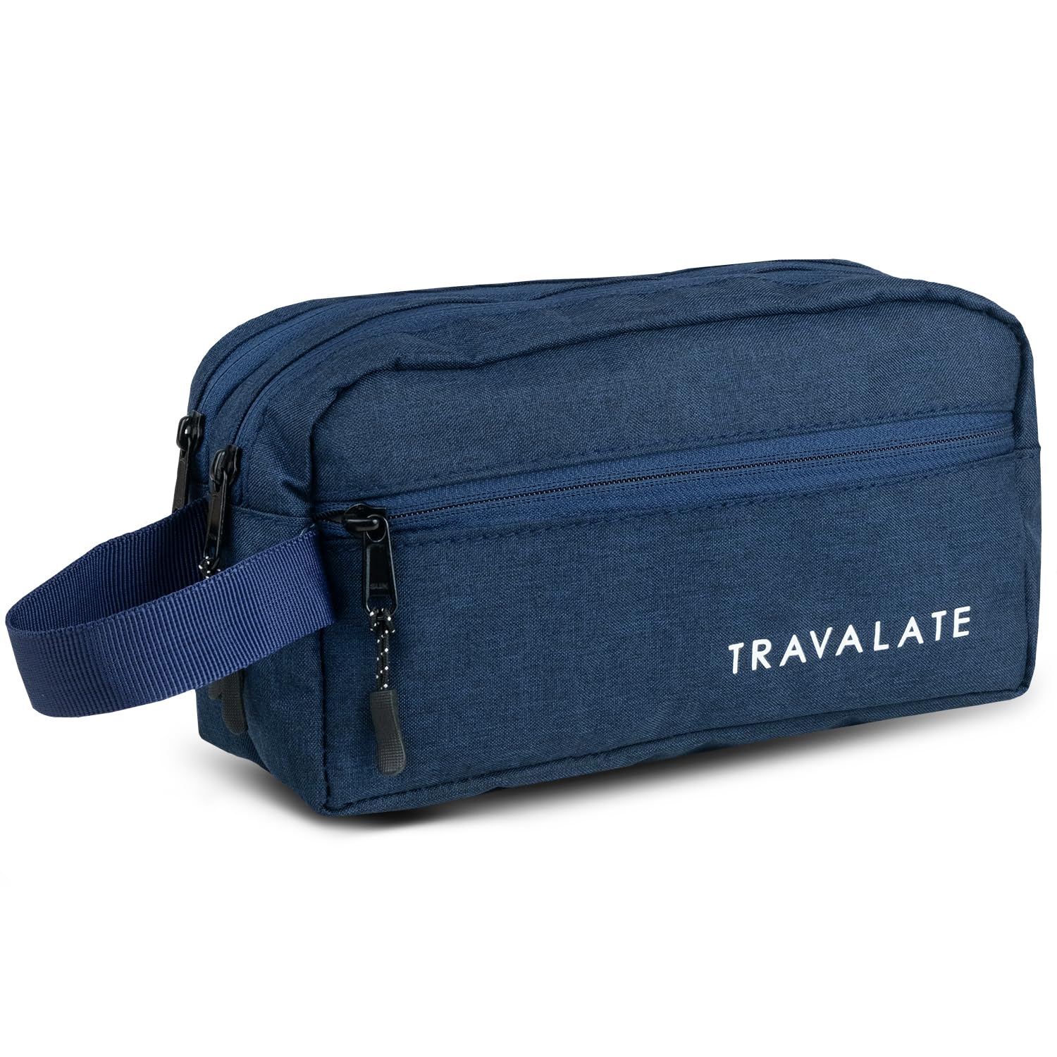 TRAVALATE Polyester Multipurpose Toiletry Kit Bag for Man and Women's | Double Compartment Travel Essentials Travel Organizer Travel Pouch for Men Travel Kit for Toiletries - Blue