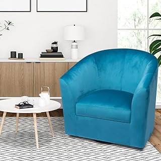 14 Blue Living Room Ideas for Calm Bright Modern Appeal 32 Naomi Home Ariana Swivel Barrel Accent Chair Turquoise/Microfiber