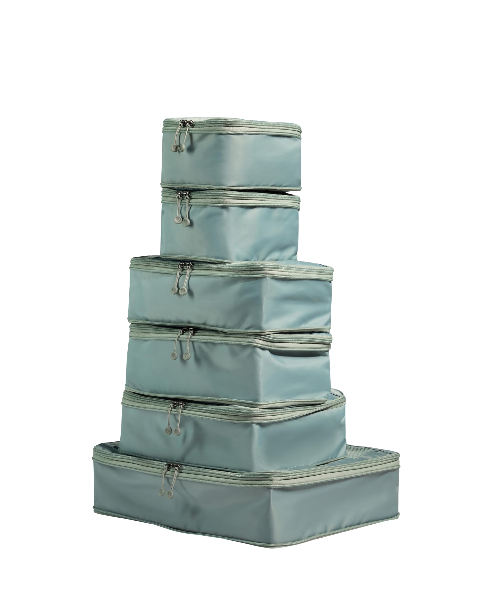 Antler Blue Packing Cubes In Mist - Set Of 6