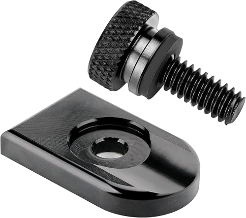 Vista 51 de Tornillo de asiento de motocicleta, tornillo de montaje moleteado para guardabarros trasero, 1/4 "-20 roscas de repuesto para Harley Touring