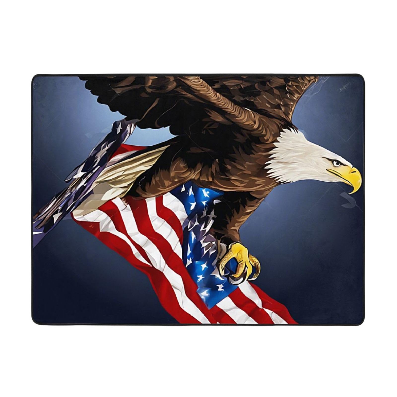 Tapis de sol antidérapant salon et chambre motif aigle 160x122