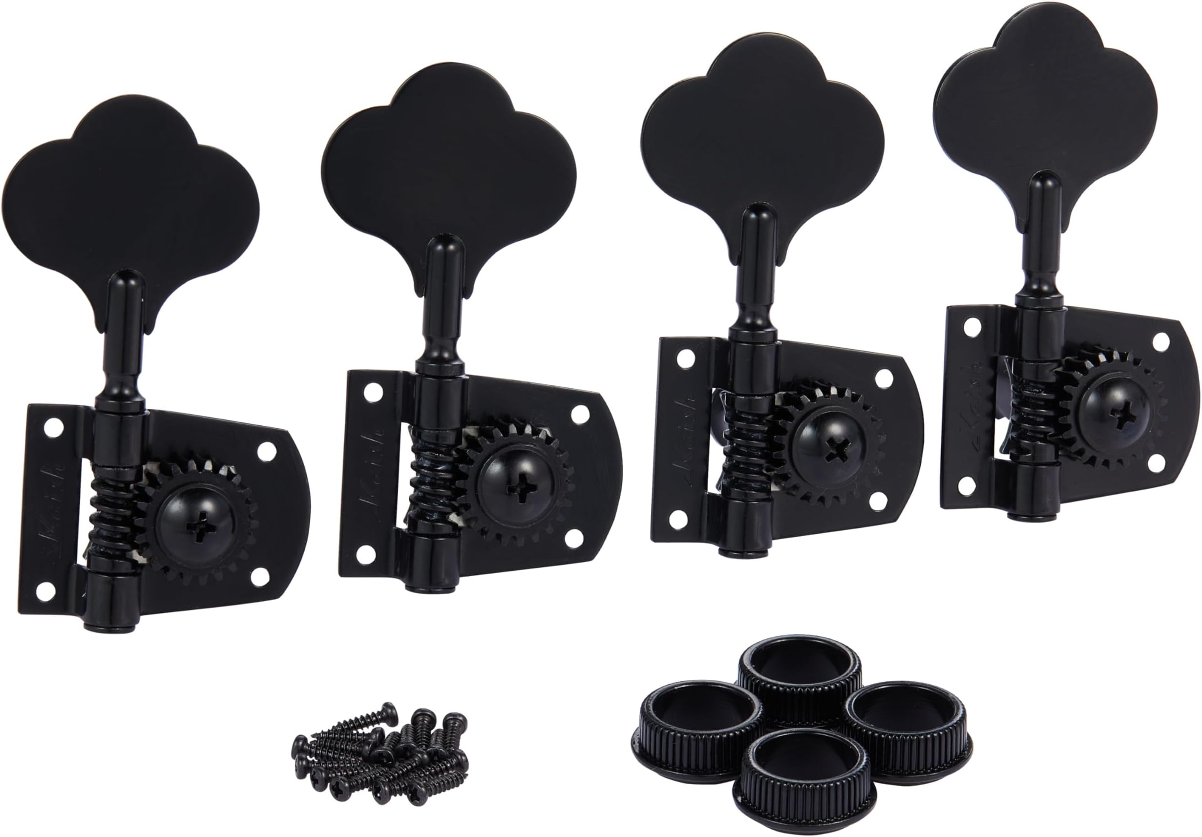 Black Cloverleaf Bass Tuners Bass Tuning Machines Bass Tuning Keys for Standard/Highway One Series Jazz J Bass/Precision P Bass