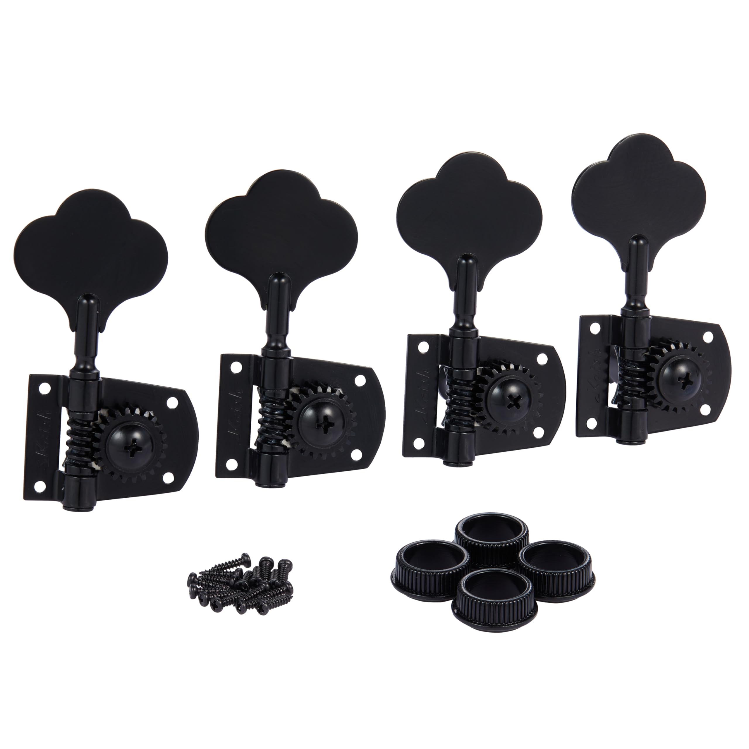 Black Cloverleaf Bass Tuners Bass Tuning Machines Bass Tuning Keys for Standard/Highway One Series Jazz J Bass/Precision P Bass