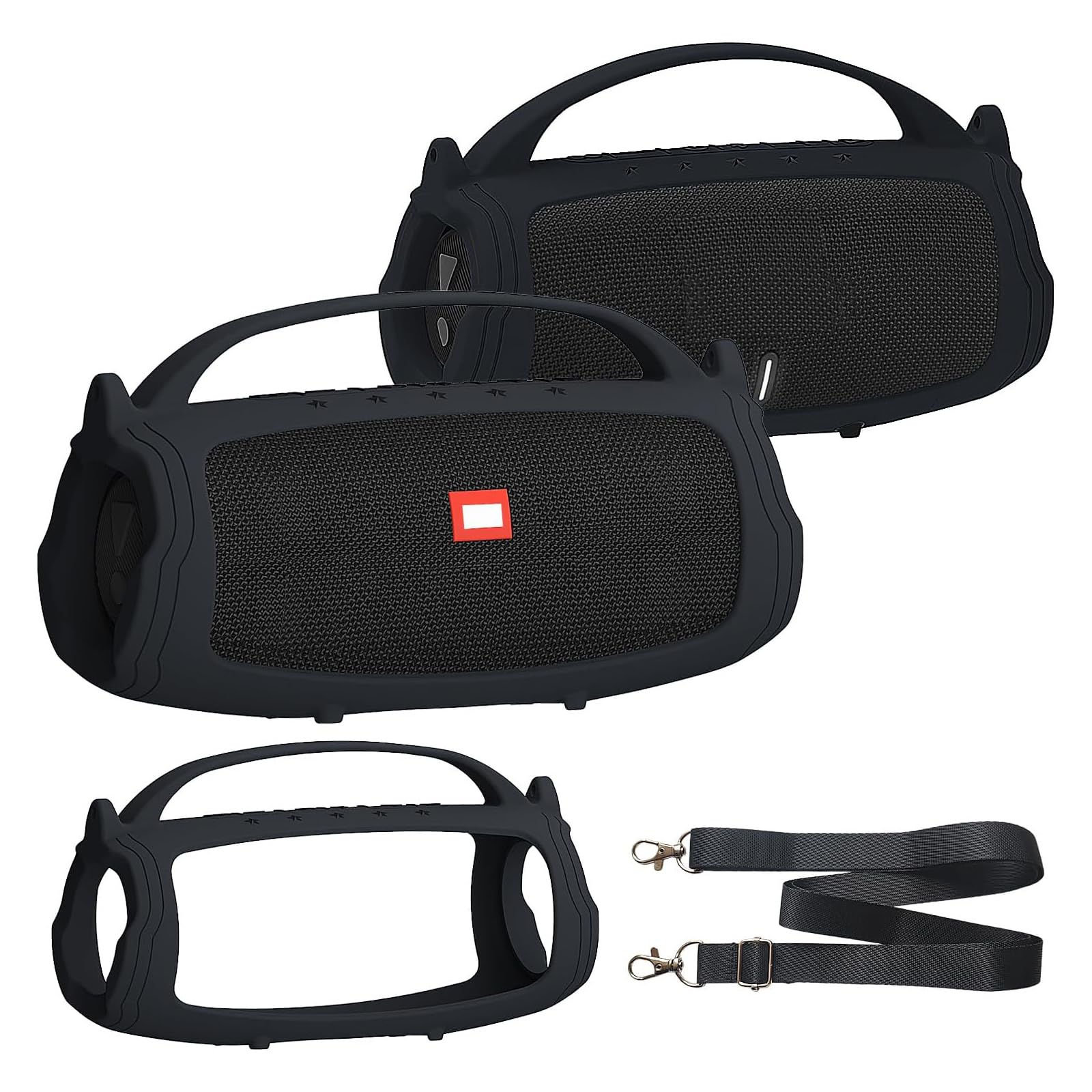 Funda de silicona y funda de transporte para altavoces Bluetooth JBL Charge 4 / Charge 5 portátiles, carcasa de accesorios para altavoces Bluetooth JBL Charge 5 / Charge 4