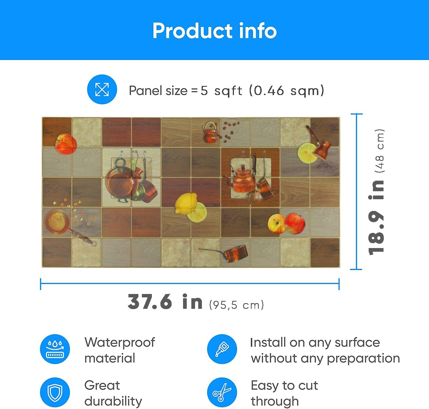 SMART PROFILE Mistletoe Color 3D Wall Panels | Interior Wall Decor | 10 Pack | PVC Panels | Covers 50 sq ft