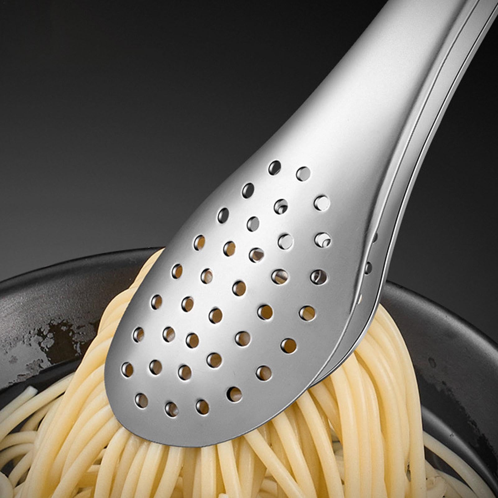 Gadgeta Set Di 2 Pinze Da Cucina In Acciaio Inox Con Punte In Silicone, 22,9 Cm, Antigraffio, Resistenti Al Calore - 5