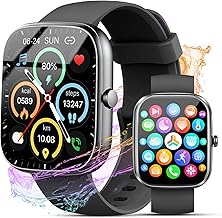 Reloj inteligente para hombres y mujeres (respuesta/hacer llamadas), nuevo reloj inteligente HD de 1.91 pulgadas, reloj de fitness con más de 120 modos deportivos, IP68 impermeable, monitor de