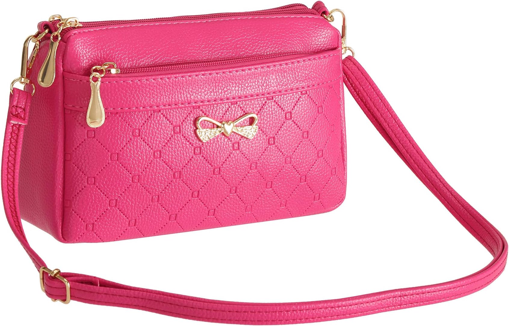 Women Handbags Shoulder Bags Small Square Soft PU Leather Cross Body Ladies Bags Elegant Butterfly Decoration