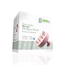Groots Scalp Massager Shampoo Brush, Hair Scalp Scrubber, Scalp Exfoliator for Dandruff Removal, Soft Silicon Bristles, Prevents Hair Loss for Men, Women (premuim black) gallery image