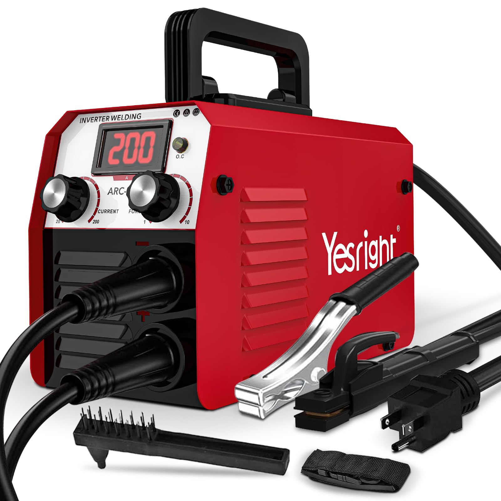 200A Mini Stick Welder 110V Portable Welding Machine, IGBT Inverter Arc Welder Machine with Hot Start Arc Force Anti-Stick, for Beginners and Professionals Welder
