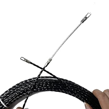 15M Cable Puller Rod Cable Running Rod Duct Push Rod Fastener Four Leaf Spiral Fish Tape Cable Pulling Fish Tape Rod