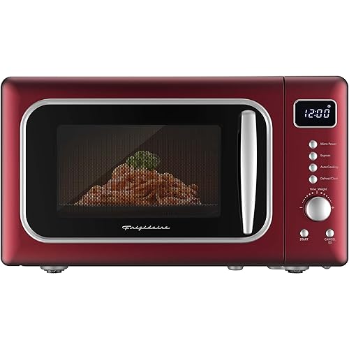 FRIGIDAIRE EMW788RETRO 0.7 cu. ft. Retro Microwave, Red-Silver