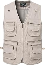 Fishing Vest Men's Work Vest Summer Dog Sports Vest Outdoor Multifunctional Vest Sleeveless Hunting Vest with Many Pockets