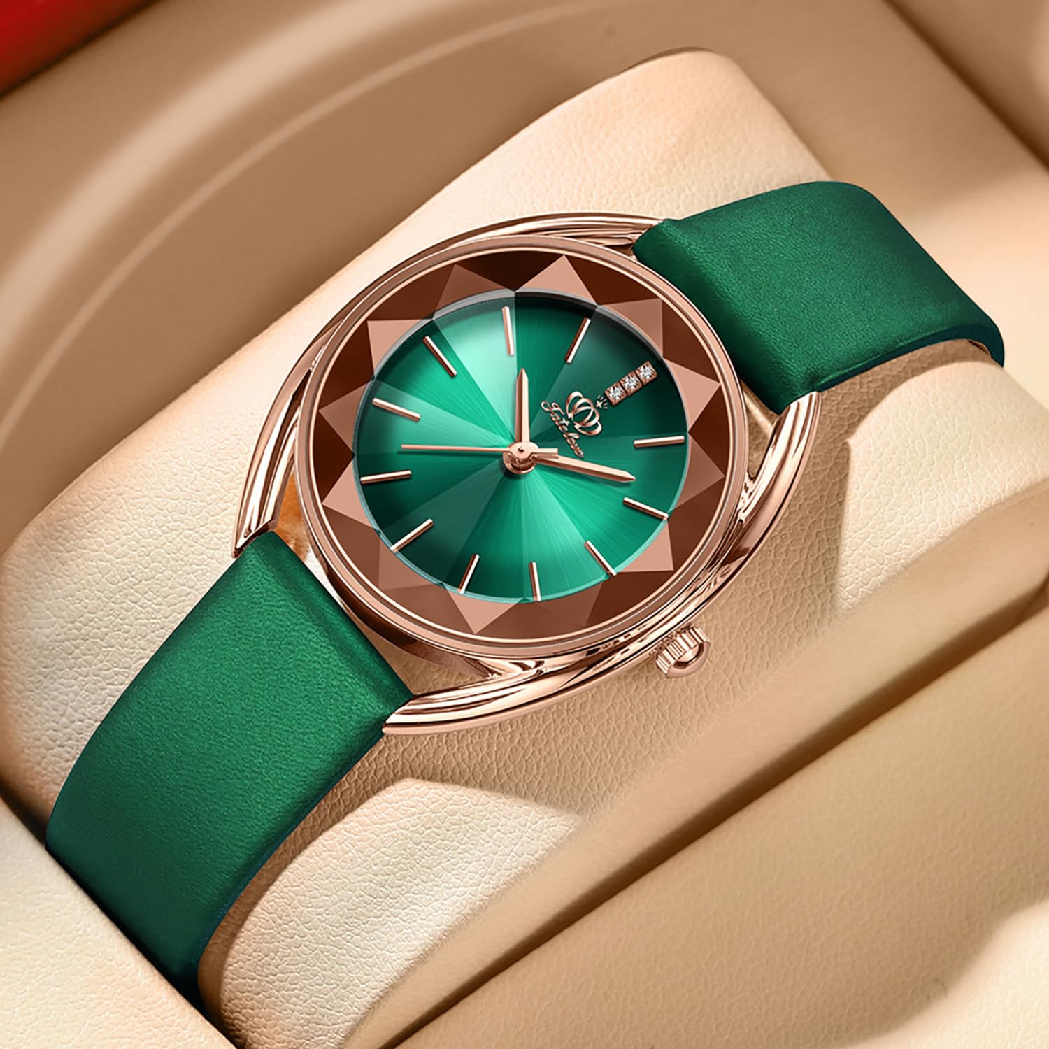 BESTKANG Elegante reloj para mujer con esfera grande, minimalista, de cuarzo, analógico, resistente al agua, perfecto para uso casual y formal, accesorio de moda