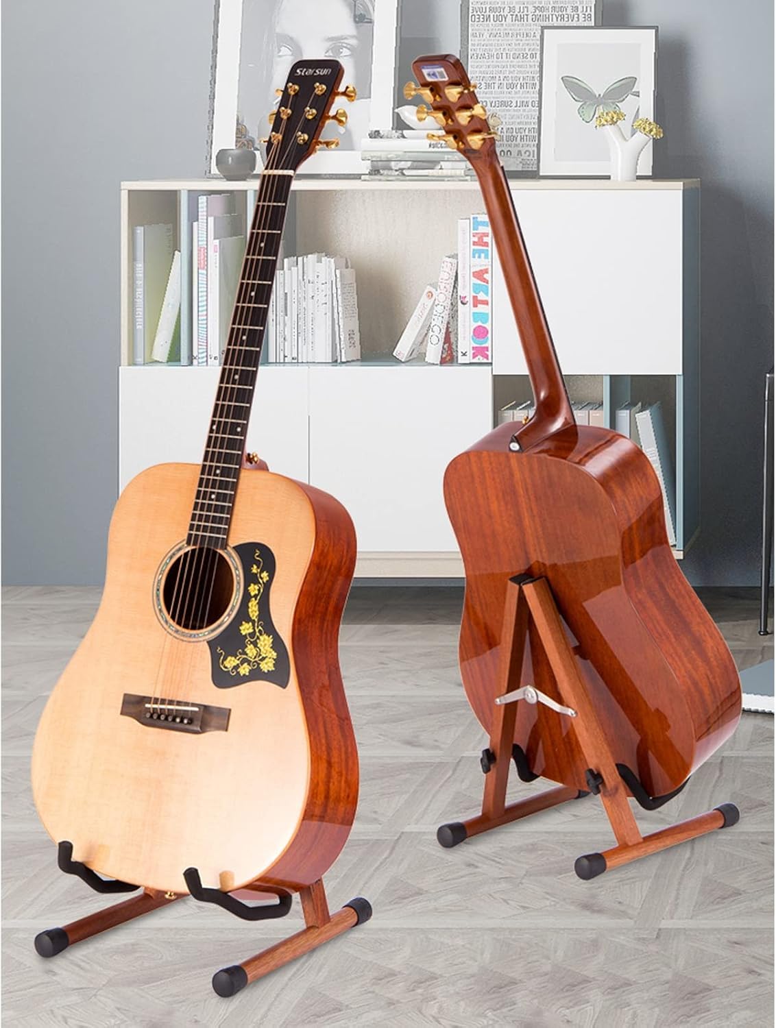 Z Rack Pieghevole per Chitarra, Supporto per Chitarra, Supporto Universale per Chitarra Acustica Supporto per Chitarra Elettrica Supporto per Basso, da Utilizzare A Casa, Negozio di Chitarre