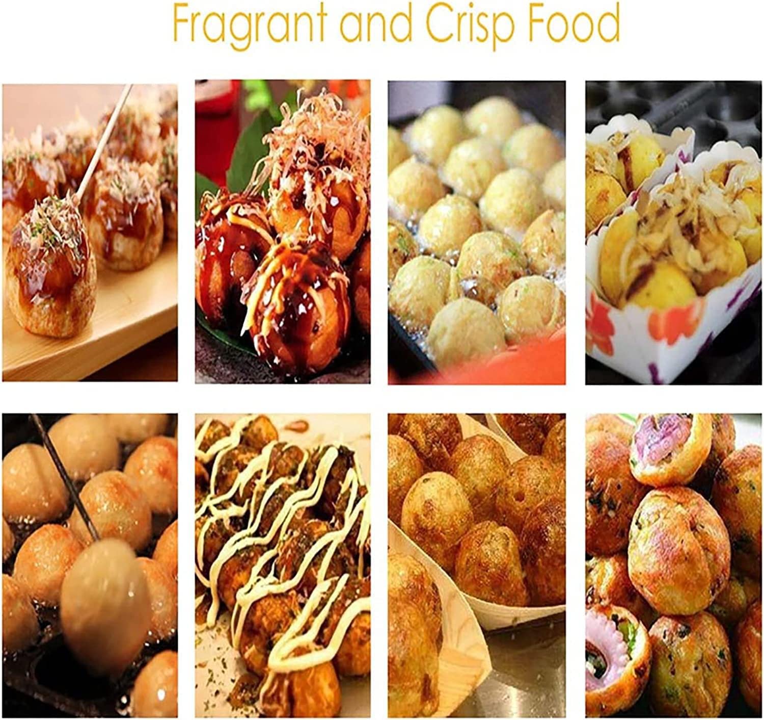 Macchina Per Takoyaki LINTAIZUO Commerciale - 56 Fori, 2KW, Antiaderente, Acciaio Inox, 220V - Foto 9