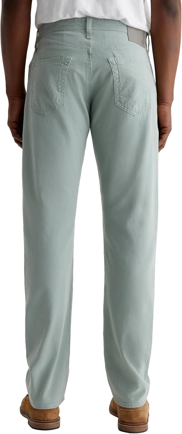 AG Adriano Goldschmied Men's Everett Slim Straight Linen Pants - Image 7