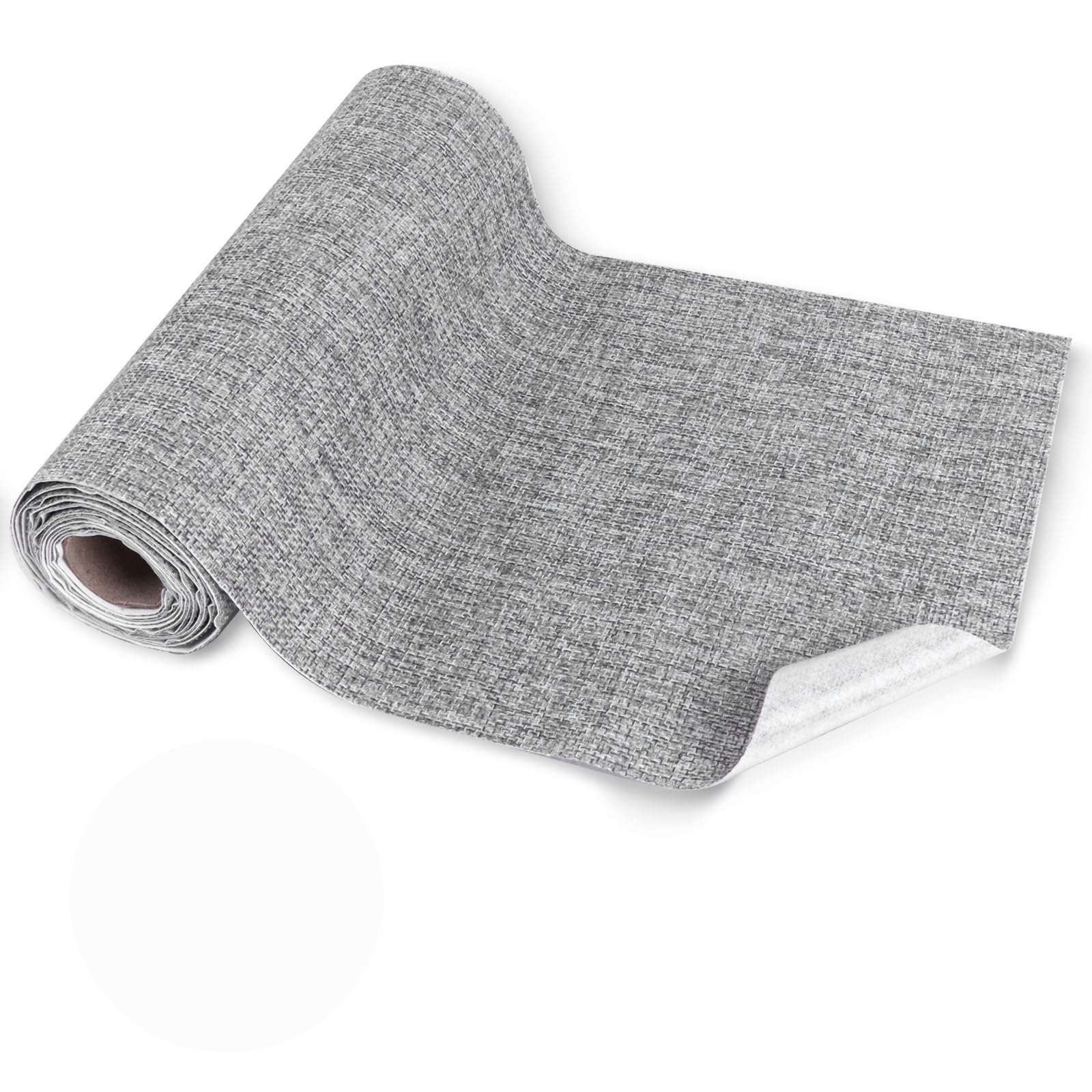 Toppe autoadesive in tessuto, 20 cm x 5 m, in lino, toppe di riparazione per seggiolino auto, set di riparazione in tessuto, confezione arrotolabile, ideale per divani, sedili auto, mobili, tende