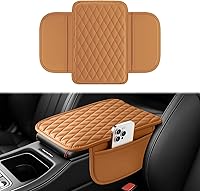 Vista 8 de Amiss Almohadilla para consola central de automóvil, funda universal impermeable para caja de asiento de reposabrazos de automóvil, protector