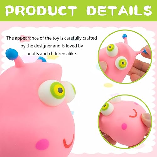 Miniatura 2 de Squisheez Green Bug - Paquete de 3 minijuguetes blandos de animales para aliviar el estrés, juguetes divertidos y lindos para niños y adultos,