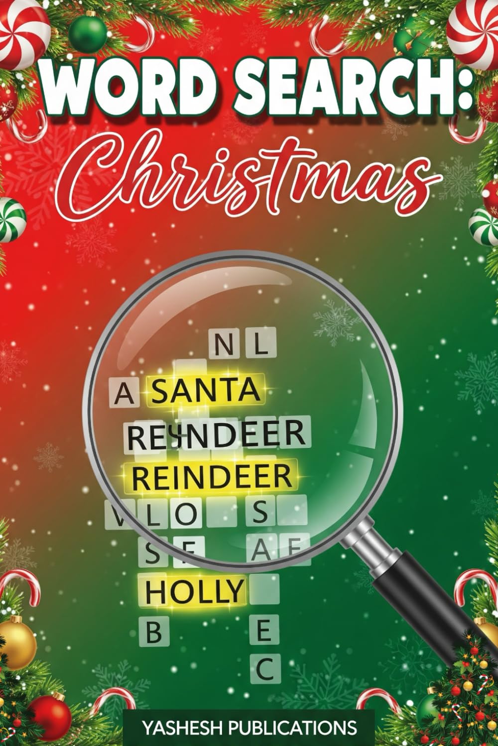 Word Search - Christmas: Fun book with 21 word search puzzles and answers, based on Christmas. For all ages.