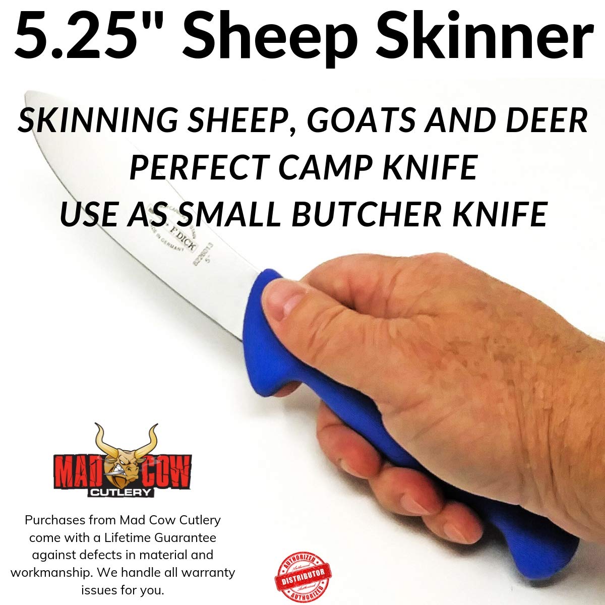Dick ErgoGrip Skinner Messer – Rot, Klingenlänge 15 Cm, Aus CMV Stahl, Spülmaschinenfest