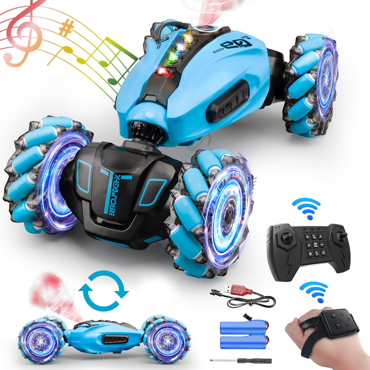 KB KAIBO Gesture Rc Car with Spray, 112 Large 4WD Hand Controlled RC Car, All