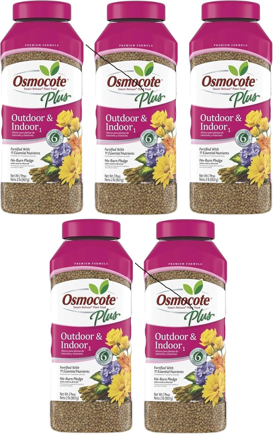 Osmocote Smart-Release Plant Food Plus Outdoor & Indoor Fertilizer, 2 Lbs. (5)