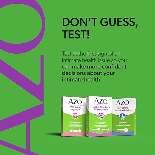 Miniatura 9 de AZO Tira de prueba de infección del tracto urinario (ITU) + kit de prueba de pH vaginal, resultados rápidos y precisos, de la marca #1 más