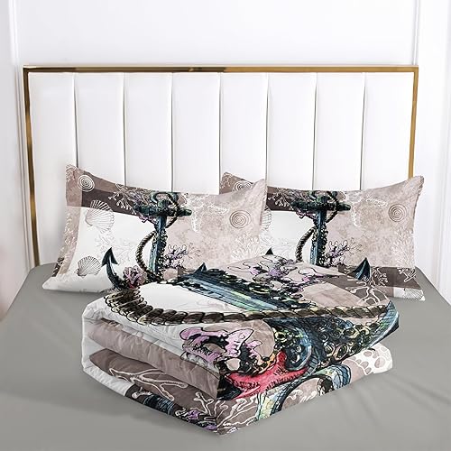 Miniatura 9 de Juego de edredón de 3 piezas con 1 edredón y 2 fundas de almohada para niños, niñas, adolescentes y adultos (02, individual)