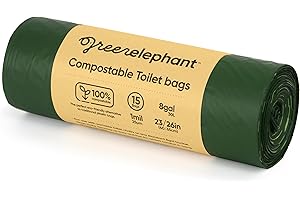 Ozark Trail 15 Count Portable Toilet Bags, 5 Gallon Bucket Waste Bags...