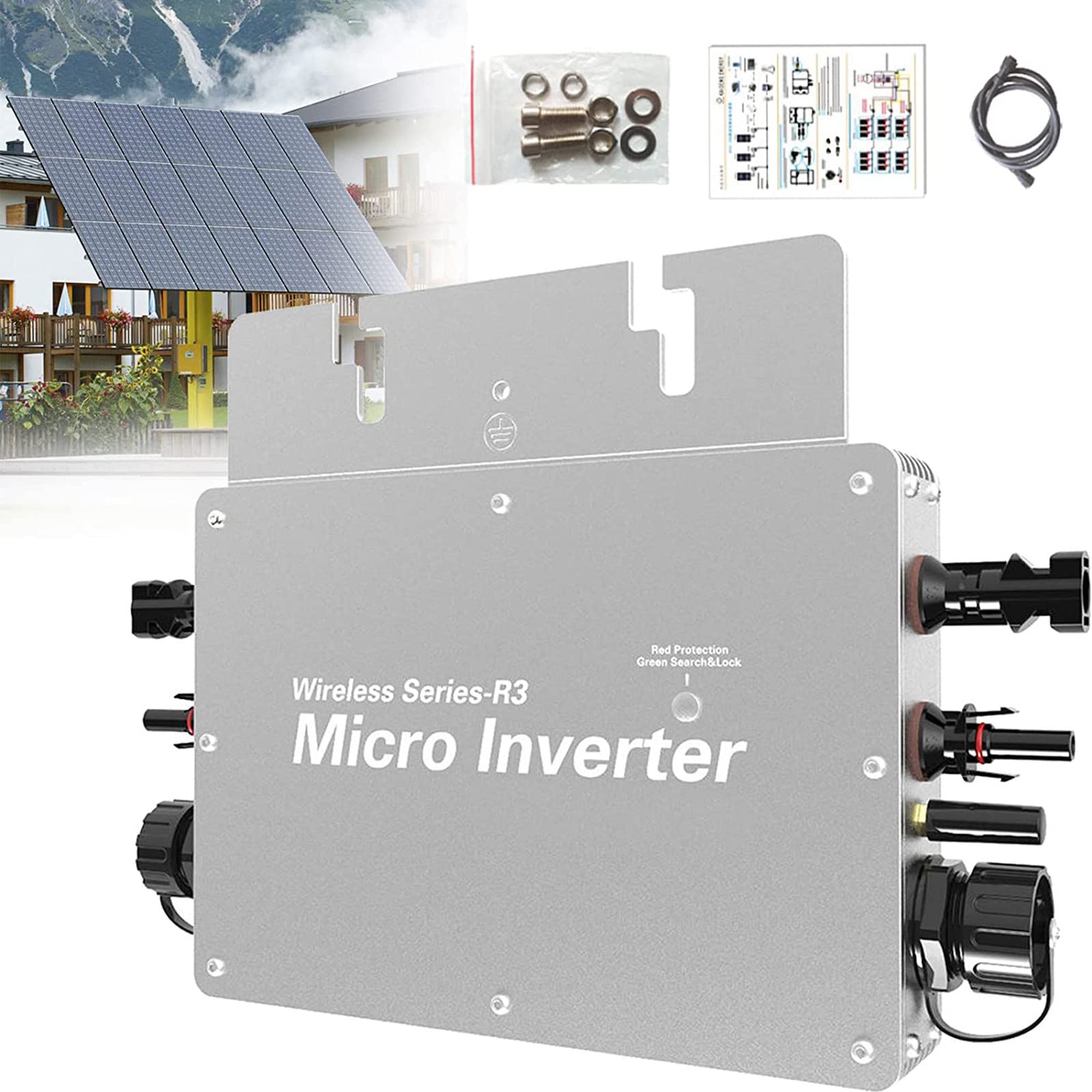 Amazon.co.jp: ソーラー グリッド タイ インバーター、MPPT、WVC-600W 