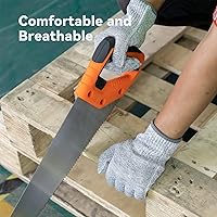 Vista 5 de ANDANDA Cut Resistant Gloves, Safety Chef Gloves for Cutting for Oyster Shucking, Fish Fillet Processing, Wood Carving, Grey