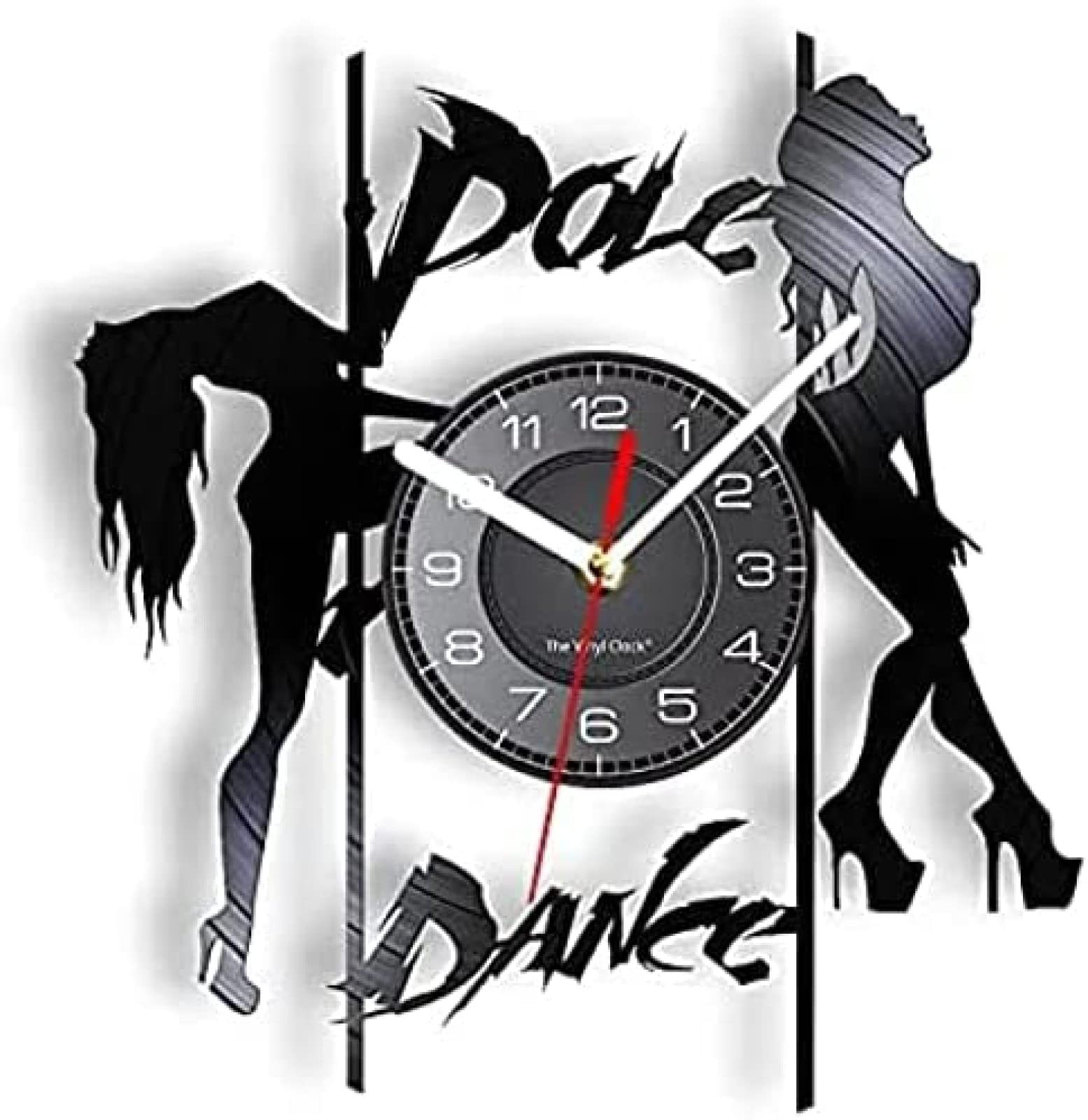Horloge murale vintage pole dance pour creer une ambiance de studio de danse a la maison