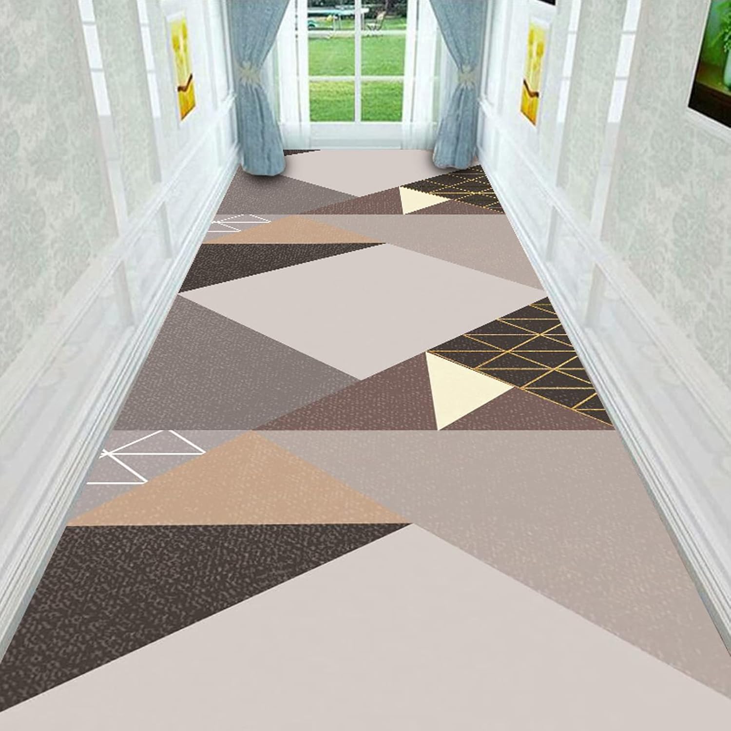 Carpet Runner for Hallway Long Carpet Contemporary Passage Runner Rug for Hallway,0.6m x 5m
