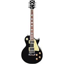 IYV 6 String Solid Body Electric Guitar, Right, Black ILS-340 BK