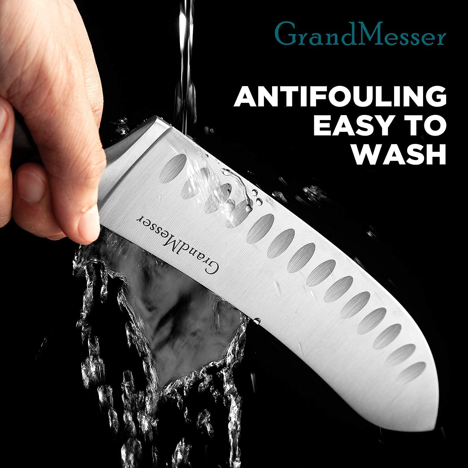 GrandMesser Butcher Knife 7 inch Scimitar Chef Breaking Knife High