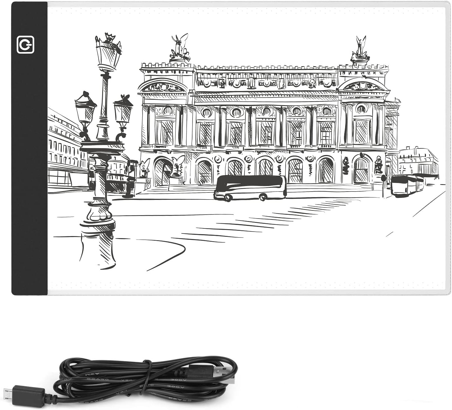 MAKINGTEC A4 LED Drawing Light Box (13" x 12" A4), black&white