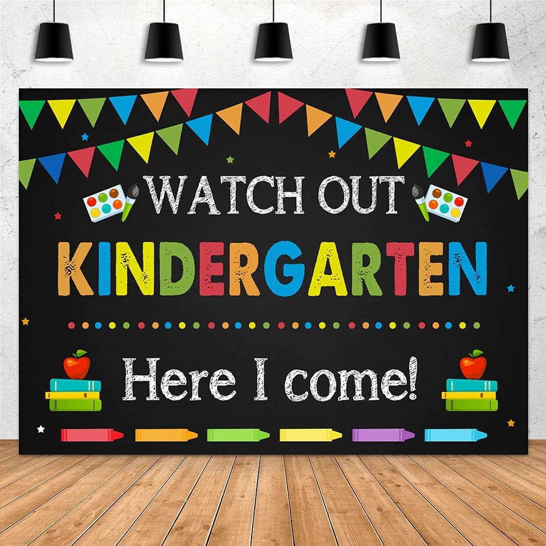 Fondo fotográfico 7x5 pies para Kindergarten y fiesta escolar